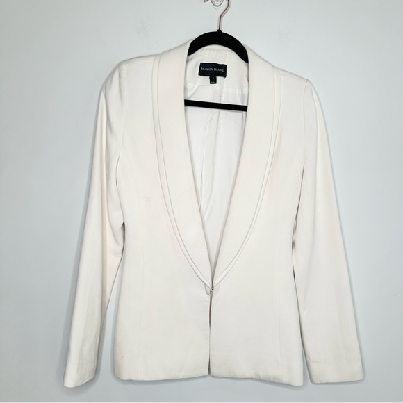 Brandon Maxwell Layered Lapel Suiting Jacket in Ivory - Picture 5 of 14